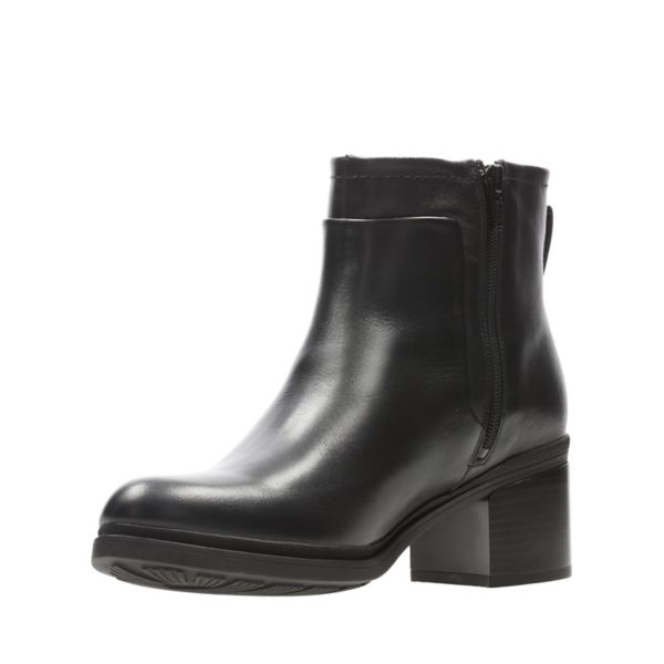 Clarks Womens Brooklyn Bay GORE-TEX Ankle Boots Black | UK-3560781